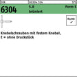 F. REYHER Knebelschraube DIN 6304 Form E 6x40 mm brüniert