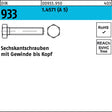 Sechskantschraube DIN 933 VG M10x20 A5 von F. REYHER – Edelstahl 1.4571