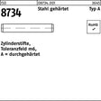 F. REYHER Zylinderstift ISO 8734 1 m6x4 Stahl gehärtet, Toleranz m6