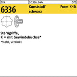 F. REYHER Sterngriff DIN 6336 Form D D 32 M6 Grauguss – 10 Stück