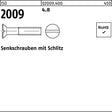 F. REYHER Senkschraube ISO 2009 Schlitz M2x4 - 2000 Stück, Werkstoff 4.8