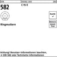 F. REYHER Ringmutter DIN 582 M6 C 15 E – 25 Stück