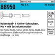 HALFEN Hammerkopfschraube R 88950 Typ 50/30 M12x30 mit Sechskantmutter
