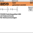 FISCHER Federklappdübel KDH 3x105 mit Hakenschraube, Stahl galvanisch verzinkt
