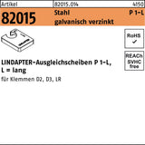 LINDAPTER Ausgleichsscheibe R 82015 GTW 40 P1 M10/5,0 Stahl galvanisch verzinkt