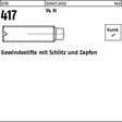F. REYHER Gewindestifte DIN 417 mit Schlitz und Zapfen M3 x 5 mm