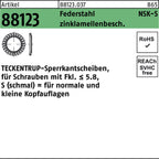zinklamellenbesch. / TECKENTRUP-Sperrkantscheiben, für Schrauben mit Fkl. = 5.8, S (schmal) = für normale und kleine Kopfauflagen / 4 mm