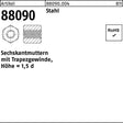 F. REYHER Sechskantmutter R 88090 mit Trapezgewinde TR16x4 SW27x24 Stahl Höhe 1,5d