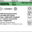 SPAX Seko-Z-Tg Universalschrauben 3,5x50 mm, WIROX, 500 Stück, Senkkopf Pozidriv
