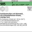 F. REYHER Sechskantmutter DIN 985 mit Klemmteil M3 verzinkt 1000 Stück