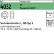 BUFAB Sechskantmutter ISO 4032 M 56 feuerverzinkt – 4 Stück