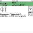 F. REYHER Klappstecker DIN 11023 10x45 mm Stahl galv. verzinkt
