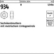 Sechskantmutter DIN 934 Linksgewinde M30 -LH 8 von F. REYHER - 25 Stück