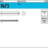 F. REYHER Zylinderkerbstift DIN 1473 1,5x6 mm Stahl