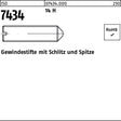 F. REYHER Gewindestift ISO 7434 mit Schlitz und Spitze M3 x 4 mm, 14 H