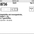 F. REYHER Kegelstifte ISO 8736 mit Innengewinde A 6x16 mm Stahl Kegel 1:50