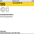 Sechskantmutter DIN 555 M3 Polyamid von F. REYHER – 1000 Stück