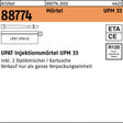 Upat Injektionsmörtel UPM 33-300, 300 ml, 12 Stück, Verbundmörtel für chemische Befestigung