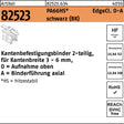 HELLERMANNTYTON Kantenbefestigungsbinder R 82523 EdgeClip 4,6x200/45 PA66HS schwarz