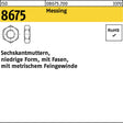 F. REYHER Sechskantmutter ISO 8675 mit Fasen M14 x 1,5 Messing