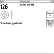 F. REYHER Unterlegscheibe DIN 126 5,5x10x1 mm Stahl 100 HV gestanzt
