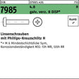 F. REYHER Linsenschraube DIN 7985 PH M6x25-H 4.8 galvanisch verzinkt