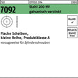 Unterlegscheibe ISO 7092 Stahl 200 HV galvanisch verzinkt 2 mm – 5000 Stück