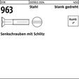 F. REYHER Senkschraube DIN 963 Schlitz M1,4x3 Stahl blank gedreht 100 Stück