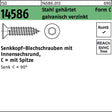 Senkblechschraube ISO 14586 von F. REYHER – 3,9 x 22 mm, Form C, Stahl verzinkt