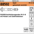 FISCHER Hochleistungsanker FH II-B 10/10, Stahl galvanisch verzinkt