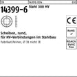 F. REYHER Scheibe EN 14399-6 rund 33 (34x60x5) Stahl 300 HV für HV-Verbindungen im Stahlbau