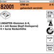 LINDAPTER Klemmen R 82001 GTW 40 KM 10/4,0 – Form A-K, galvanisch verzinkt