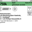 F. REYHER Bohrschraube DIN 7504 Form P-H 2,9x13 mm Stahl galvanisch verzinkt 1000 Stück