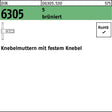 Knebelmutter DIN 6305 mit festem Knebel M10 brüniert von F. REYHER – 1 Stück