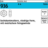 F. REYHER Sechskantmutter DIN 936 M 33 x 2 – 14 H – 10 Stück