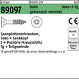Spanplattenschraube R 89097 SEKO PZ TG 4x70/42-Z von REYHER – 200 Stück, Stahl galvanisch verzinkt