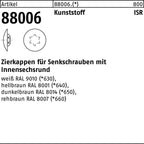 Zierkappen für Senkschrauben mit Innensechsrund / 15 mm / weiß