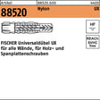 FISCHER Universaldübel UX 6x35 Nylon – 100 Stück für alle Wände