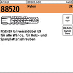 6 mm / FISCHER Universaldübel UX für alle Wände, für Holz- und Spanplattenschrauben / UX