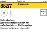 F. REYHER Dichtscheibe R 88277 Aluminium 16x6,8x1 mm