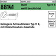 REYHER Schraubhaken R 88141 Typ 11 K gebogen Stahl weiß beschichtet 100 Stück