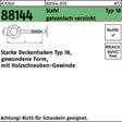 F. REYHER Deckenhaken R 88144 Typ 18, 100 mm, Stahl galvanisch verzinkt