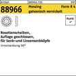 REYHER Rosettenscheibe R 88966 geschlossen Messing vernickelt 7,0x12,0x3,4 mm – 100 Stück