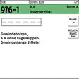 F. REYHER Gewindebolzen DIN 976 Form A AM 12x2000 mm 8.8 feuerverzinkt – 1 Stück
