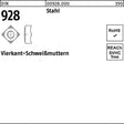 F. REYHER Vierkantanschweißmutter DIN 928 M4 Stahl 1000 Stück