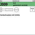 F. REYHER Senkschraube ISO 2009 Schlitz M16x70 4.8 galvanisch verzinkt