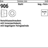 Verschlussschraube DIN 906 Innensechskant M27x2 Stahl von F. REYHER – 10 Stück
