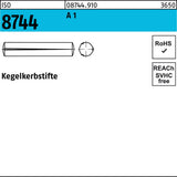 F. REYHER Kegelkerbstift ISO 8744 1,5 x 6 mm Stahl 250 Stück