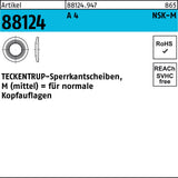 TECKENTRUP Sperrkantscheibe NSK-M 4 mm Federstahl zinklamellenbeschichtet 1000 Stück