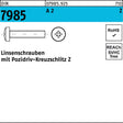 F. REYHER Linsenschraube DIN 7985 PZ M4x35 A2 Edelstahl 500 Stück